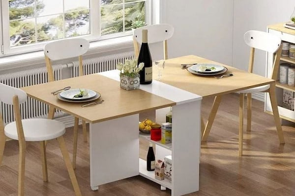 Bàn ăn thông minh gấp gọn 6 ghế: giải pháp tối ưu cho không gian hiện đại