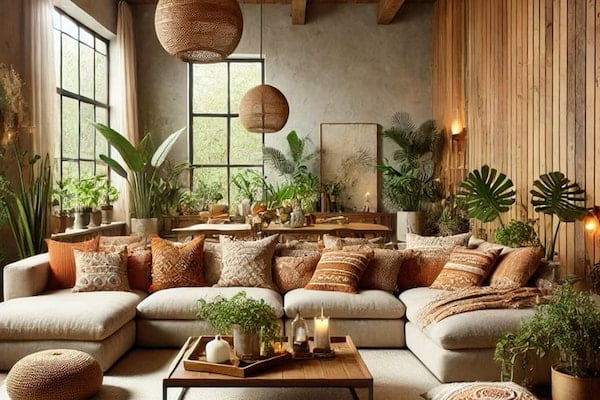 Phong cách nội thất Bohemian đầy ngẫu hứng, nghệ thuật