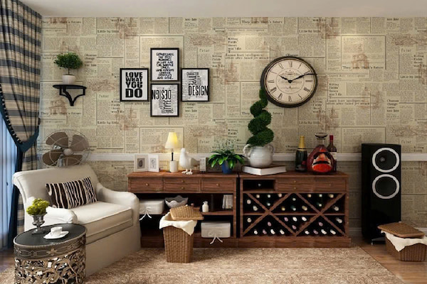 Decor phòng không gian chung bằng cách kết hợp giữa thiết kế cũ và tân thời