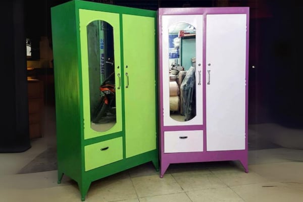 tủ quần áo bằng nhôm 2 cửa