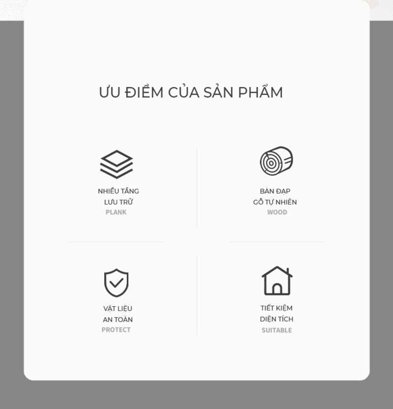 Giường tầng trẻ em, thông minh, phong cách dễ thương, hiện đại - GP360
