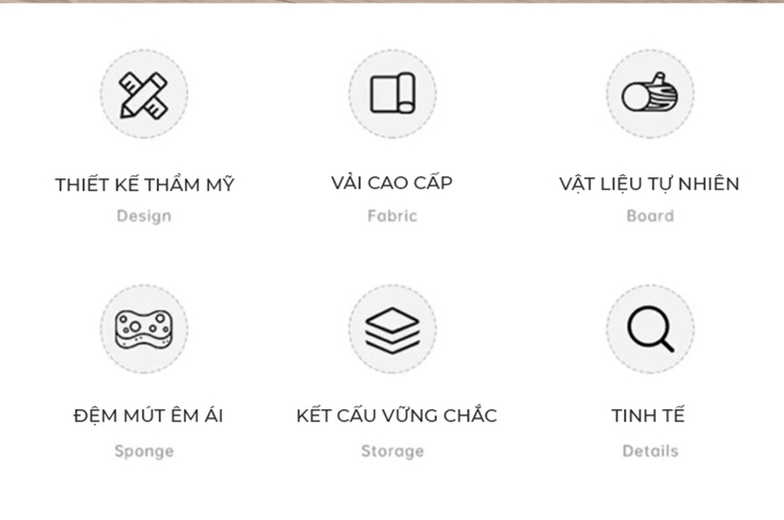 Ghế bệt lưng tựa gỗ vải cao cấp
