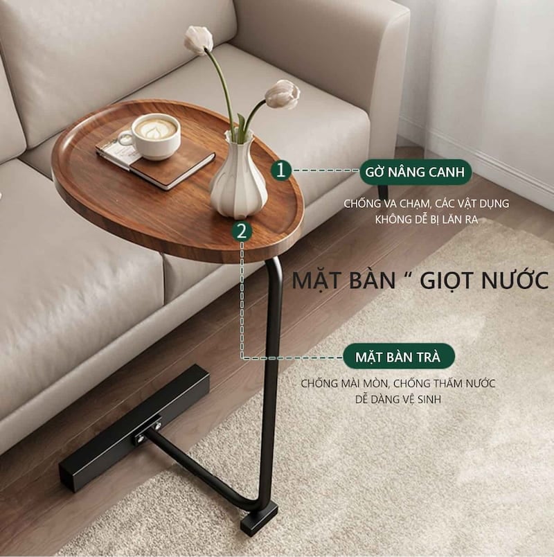 Bàn trà gỗ mini phong cách hiện đại và thanh lịch (3)