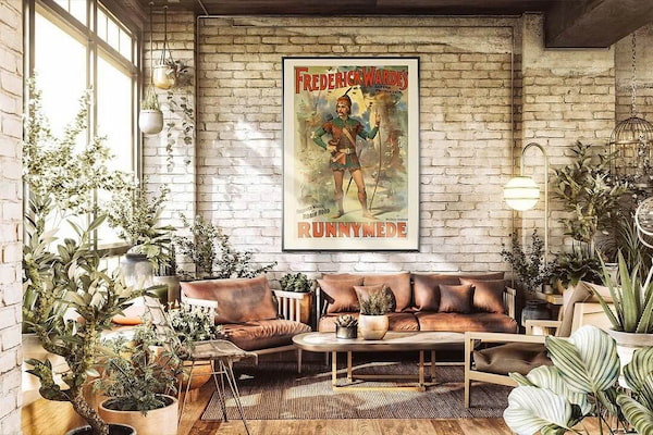 Mẫu phong cách Vintage ở phòng khách