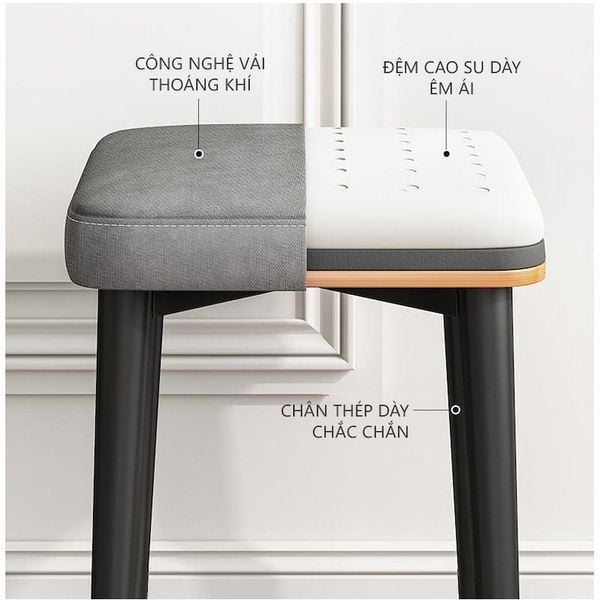 ghế đẩu nệm đa năng