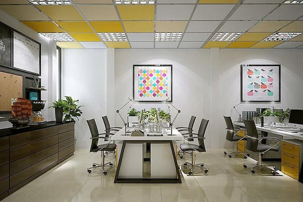 Trang trí văn phòng bằng đèn LED