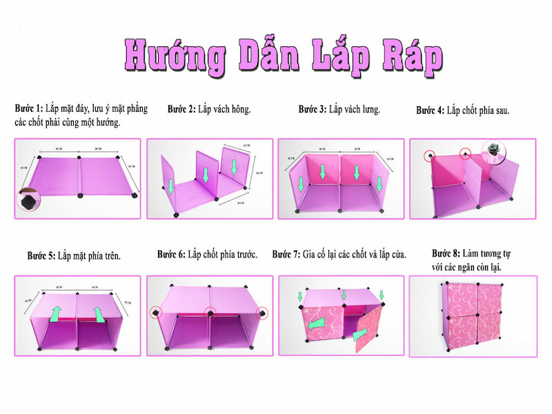 Một số gợi ý về cách lắp ráp tủ nhựa giúp bạn thao tác dễ dàng hơn