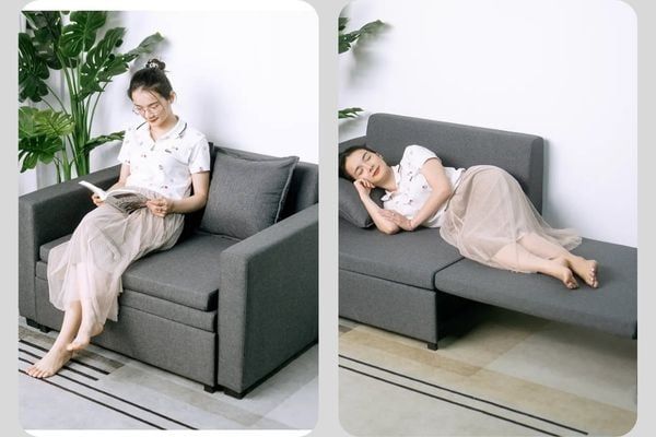 Sofa giường đa năng là lựa chọn rất hợp lý cho phòng khách
