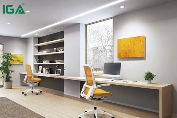 Lựa chọn đúng kích thước bàn làm việc còn giúp tối ưu diện tích