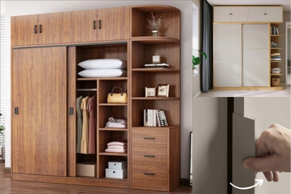 Lựa chọn tủ áo cửa lùa là lý tưởng khi vừa tối ưu hóa không gian vừa đảm bảo tính thẩm mỹ và tiện lợi