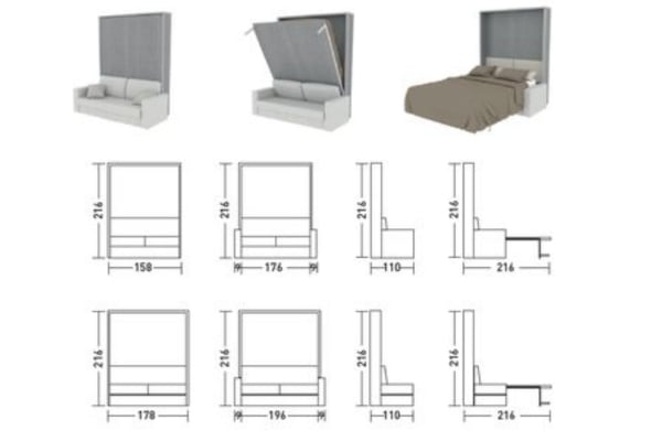 Giường thông minh xếp gọn có tính tiện lợi cao