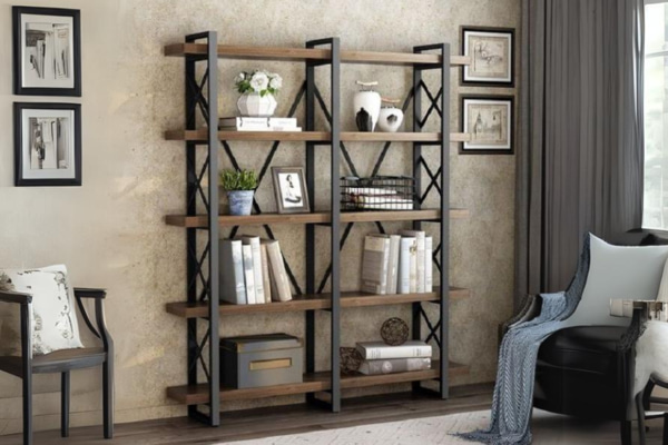 kệ sách sắt đứng 5 tầng