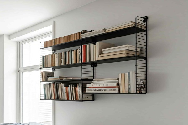 kệ sách sắt treo tường