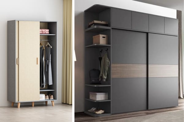 Thiết kế cửa lùa 2 cánh mang lại sự tiện lợi và tối ưu hóa không gian, không gây vướng víu khi mở cửa