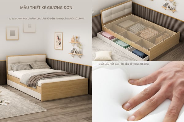 Ngăn kéo có thể tự do điều chỉnh trái/phải để phù hợp với từng không gian