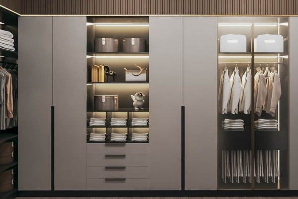 Tủ quần áo kèm đèn LED là lựa chọn lý tưởng cho những ai yêu thích sự tiện nghi và thẩm mỹ