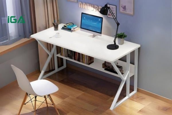 Bàn chữ K gọn gàng, tiết kiệm diện tích, lý tưởng cho không gian nhỏ