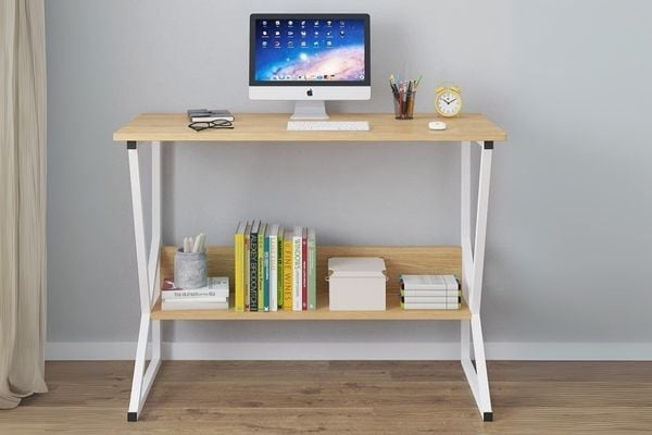 Bàn làm việc chữ K GM18 có khung sắt sơn tĩnh điện chắc chắn