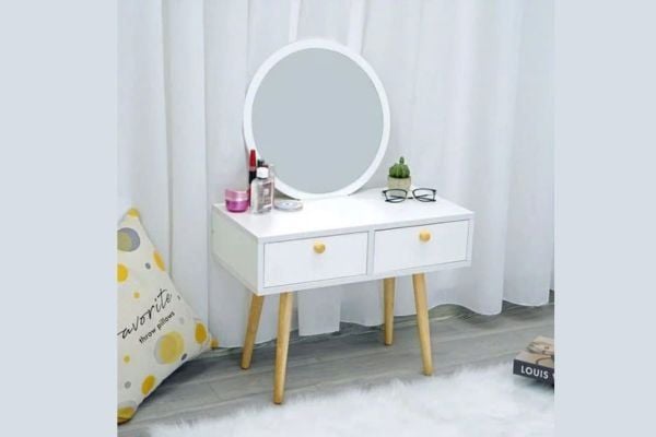 Bàn trang điểm mini GP140 hiện đại, gỗ cao cấp, kèm gương soi