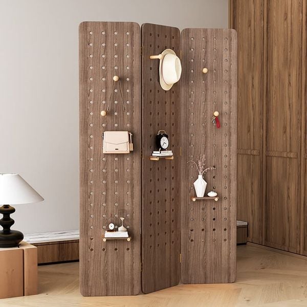 Bình phong kết hợp kệ bộ 3 tấm - GP401A đẹp