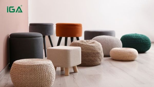 Chọn ghế đôn chữ nhật cần phù hợp kích thước, màu sắc và vị trí đặt