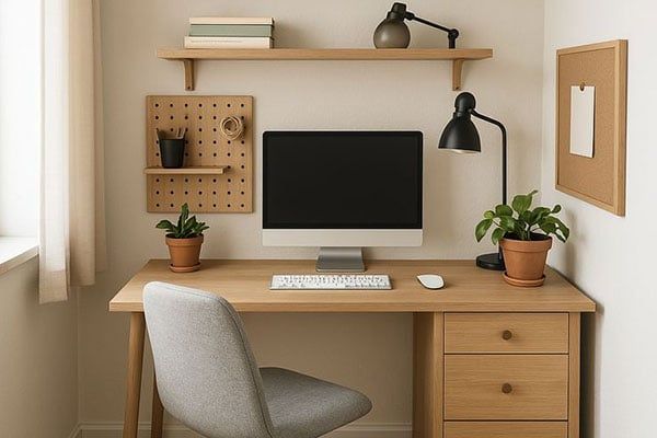 Biến góc nhỏ thành không gian sáng tạo - bàn 1m là lựa chọn hoàn hảo cho phòng làm việc tại nhà