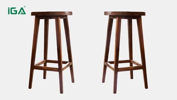 Ghế đôn chữ nhật gỗ bền chắc, đa dạng chất liệu và phong cách