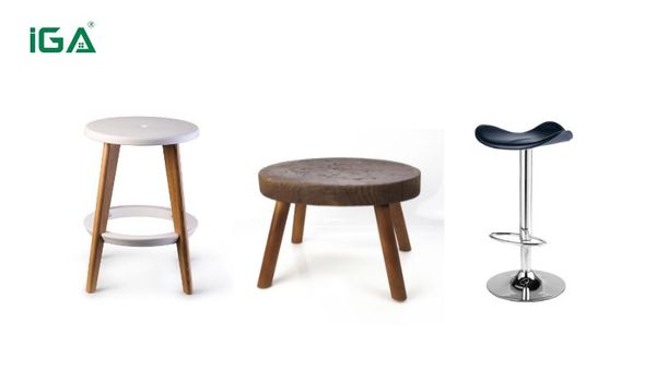 Ghế đôn tròn có thiết kế nhỏ gọn, tiết kiệm diện tích