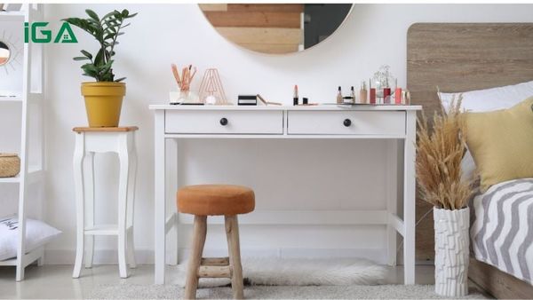 Ghế đôn tròn được sử dụng trong phòng ngủ, phòng làm việc