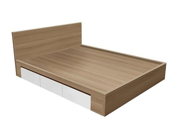 Giường gỗ với chất liệu MDF