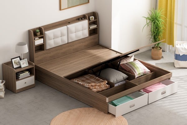 Giường ngủ được tích hợp ngăn kéo