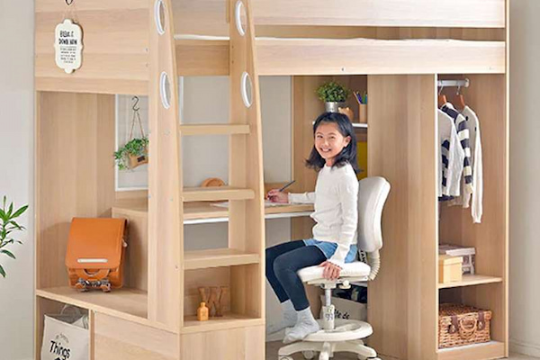 Giường tầng có khả năng tối ưu diện tích sinh hoạt cho bé