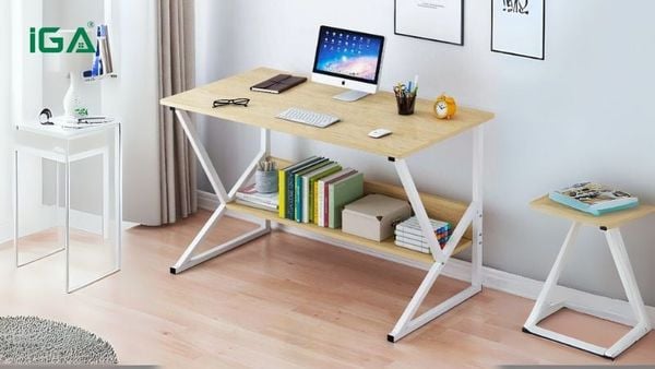 Bàn làm việc chữ K GM18 sử dụng gỗ MDF nhập khẩu cao cấp