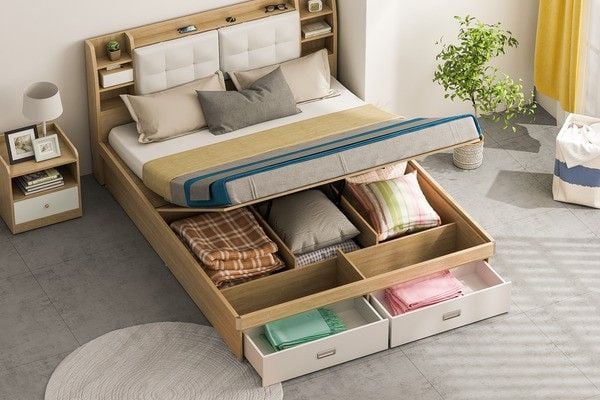 Ngăn kéo tiện lợi được tích hợp tăng khả năng lưu trữ