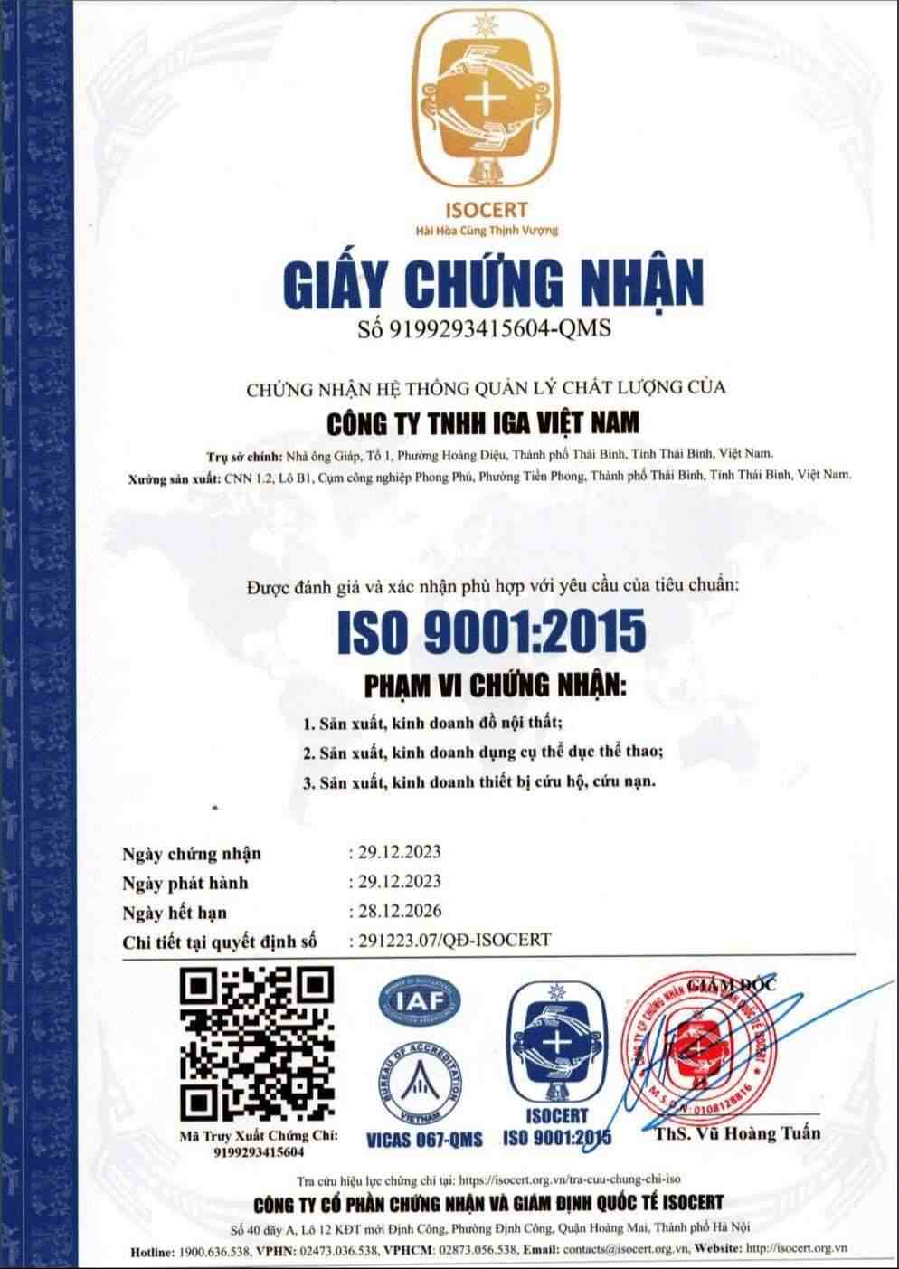 Hồ sơ năng lực IGA