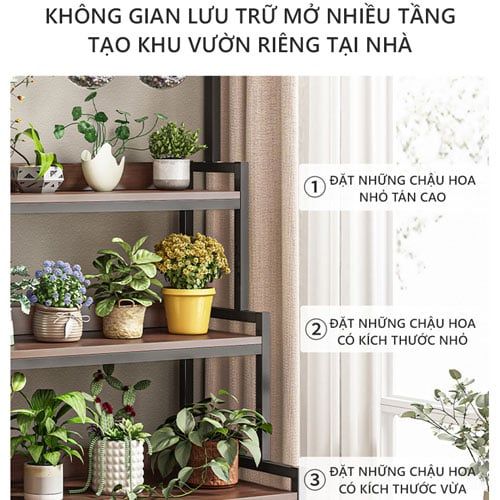 Đặc tính sản phẩm Kệ đa năng gỗ 15 ly óc chó màu đen GM124