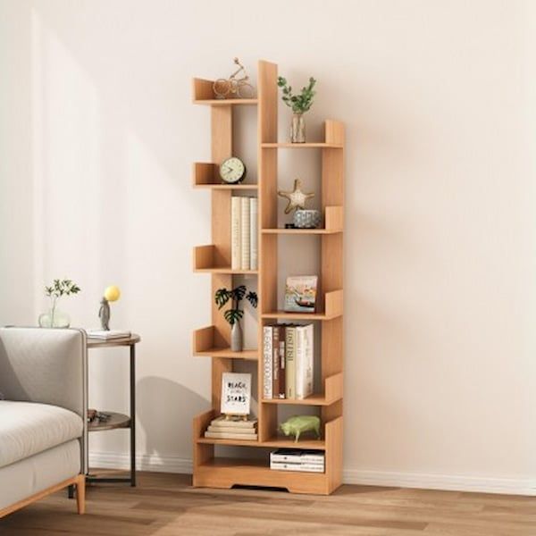 Mẫu kệ sách bằng gỗ hình cây GP66