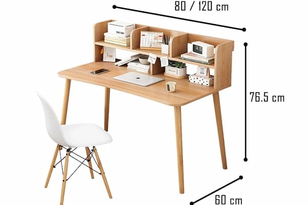 Setup bàn làm việc với chiều rộng 60cm