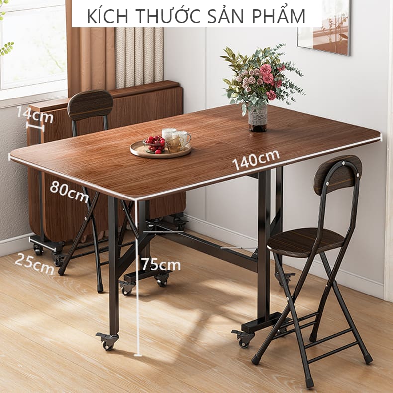 bàn ăn gấp gọn gm107