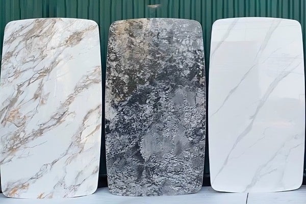Mặt đá được sử dụng cho bàn trà