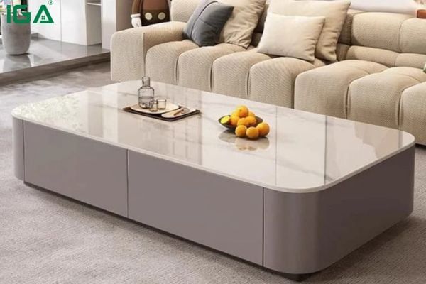 Bàn trà sofa mặt đá nâng tầm vẻ đẹp không gian