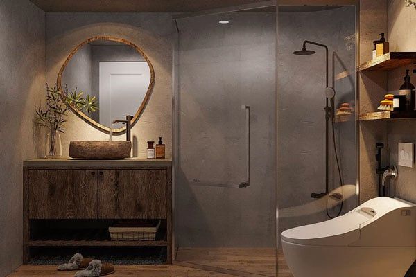 Phòng tắm phong cách Wabi Sabi