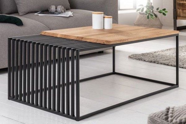 Chất liệu bàn trà quyết định phần lớn đến phong cách tổng thể phòng khách