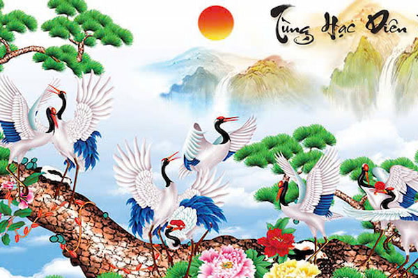 Tranh “Tùng Hạc diên niên”.