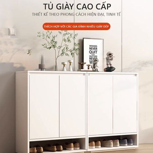 Đặc tính sản phẩm Tủ giày gỗ hiện đại cánh mở trắng - GP315