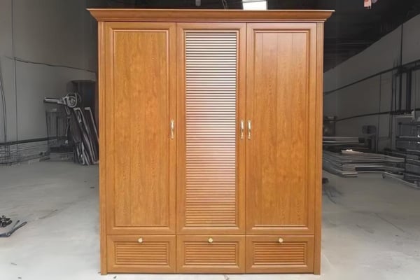 tủ nhôm quần áo 1m6 chắc chắn