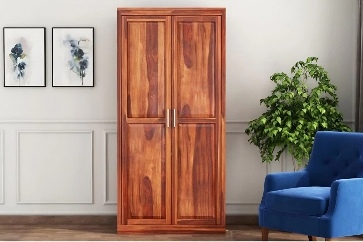 Tủ quần áo gỗ hương 2 cánh