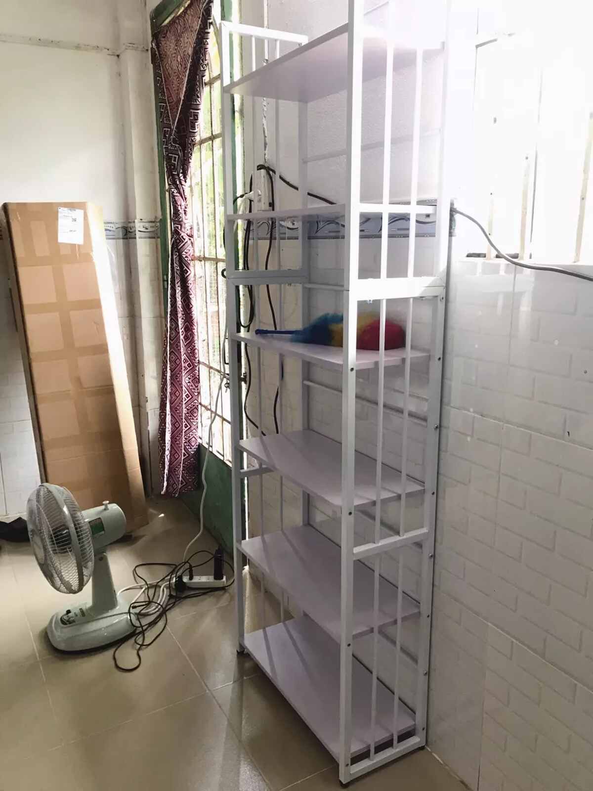 Kệ sách đa năng màu trắng