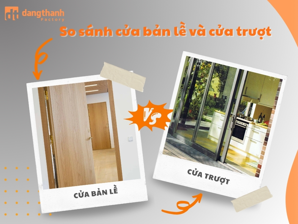 Cửa bản lề và cửa trượt: Nên lựa chọn loại nào PHÙ HỢP?