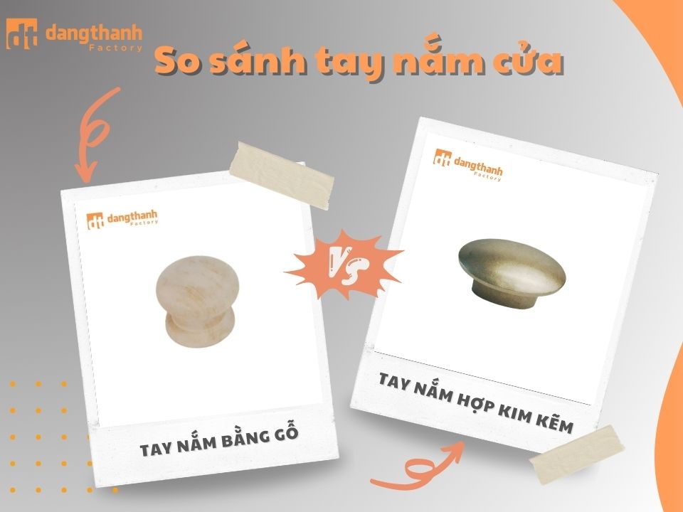 So sánh tay nắm cửa gỗ và bằng hợp kim kẽm – Đâu là lựa chọn tốt nhất?